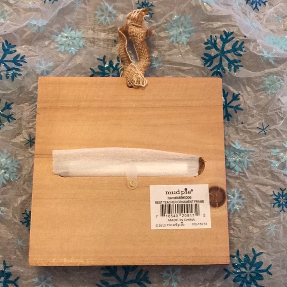 mud pie ornament photo frame in red — NWT - Picture 2 of 3